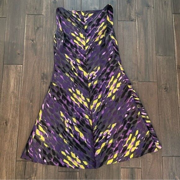 DKNY Sleeveless Abstract Print Dress 6 - Picture 5 of 5